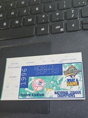 1996 World Series Collector Ticket - Yankees Stadium ,set of 2 tickets.